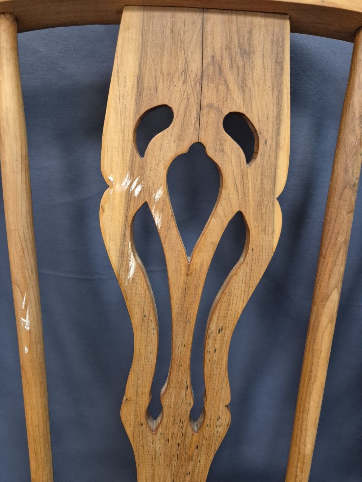 Wooden Windsor Rocking Chair Hand Made photo vintage