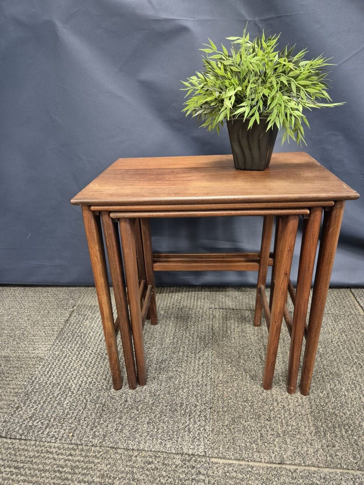 Mid Century Danish Teak Nest Of Tables photo furniture