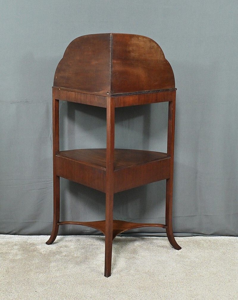 photo vinterior Small Mahogany Corner Vanity Unit – Early 20th Century