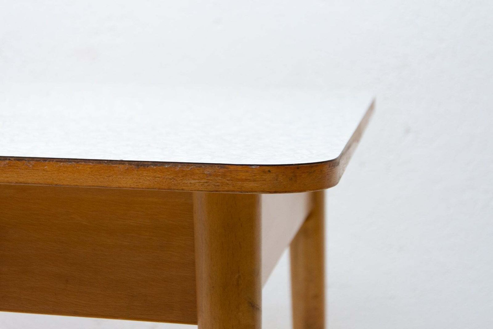 photo vinterior Midcentury Formica And Wood Central Table, Czechoslovakia, 1960s