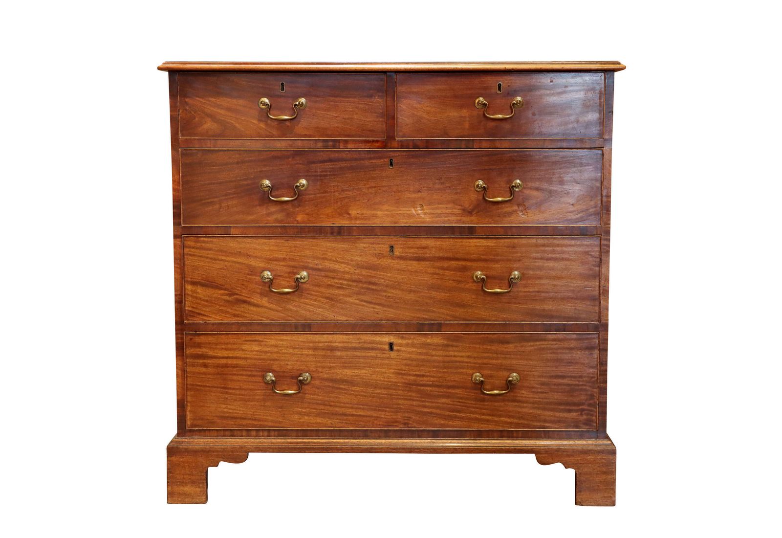 Dutch Bombe Fronted Cylinder Bureau With Floral Marquetry – Circa 1800