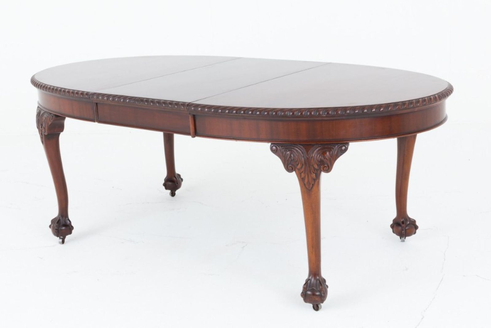 Chippendale Dining Table Extending Mahogany 1890 Revival photo vinterior