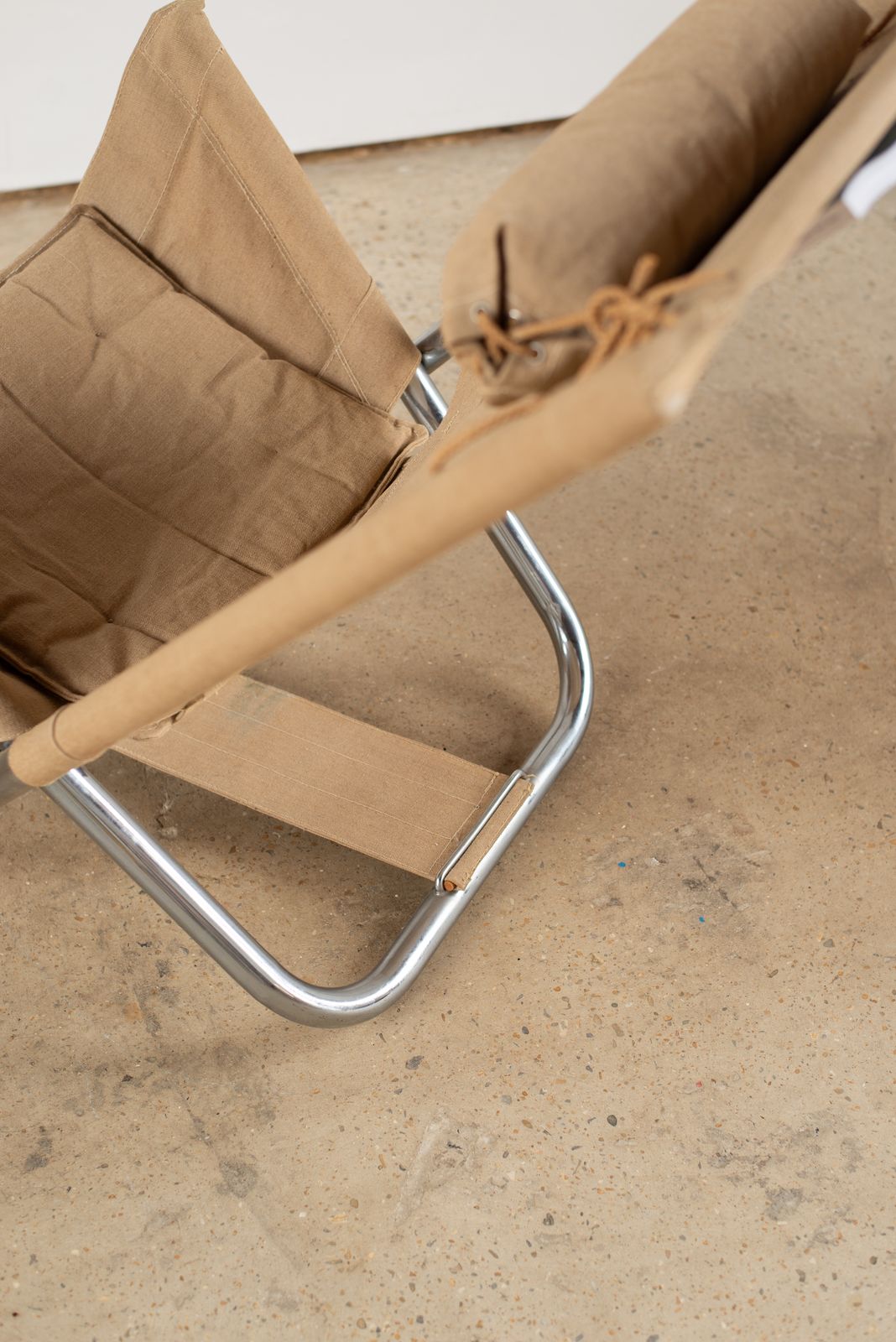 Chrome And Canvas Lounge Chair, Sweden C1970 photo Furniture