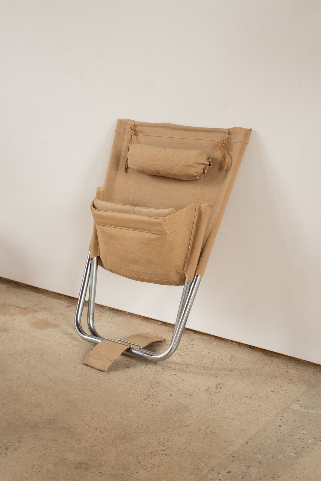 Chrome And Canvas Lounge Chair, Sweden C1970 photo vintage