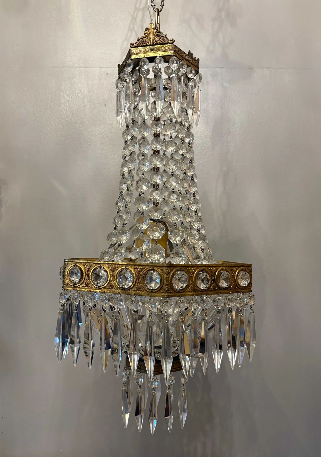 Italian Empire Style Chandelier photo for sale