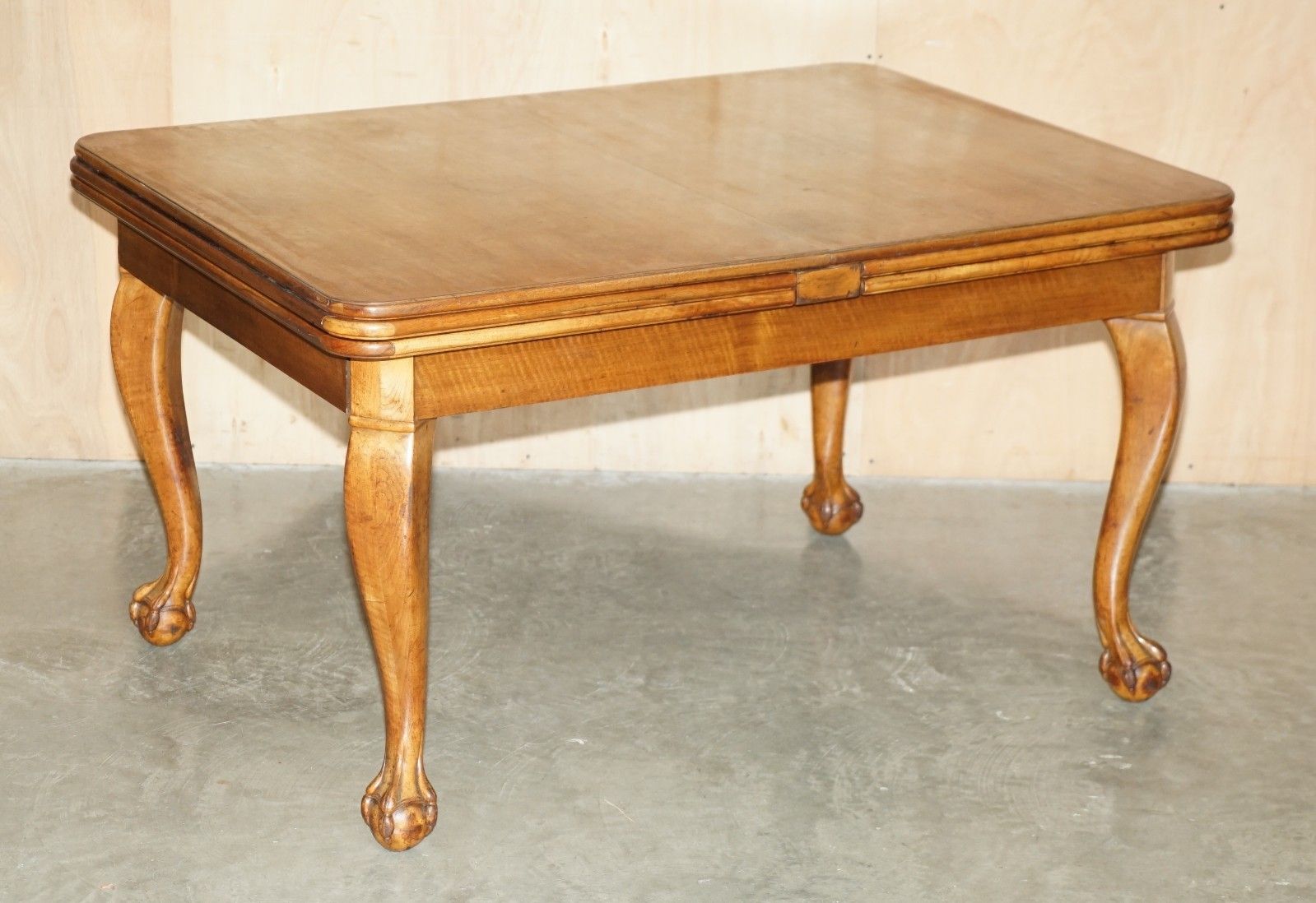 Massively Extending Antique French Walnut Art Deco Claw & Ball Dining Table photo furniture