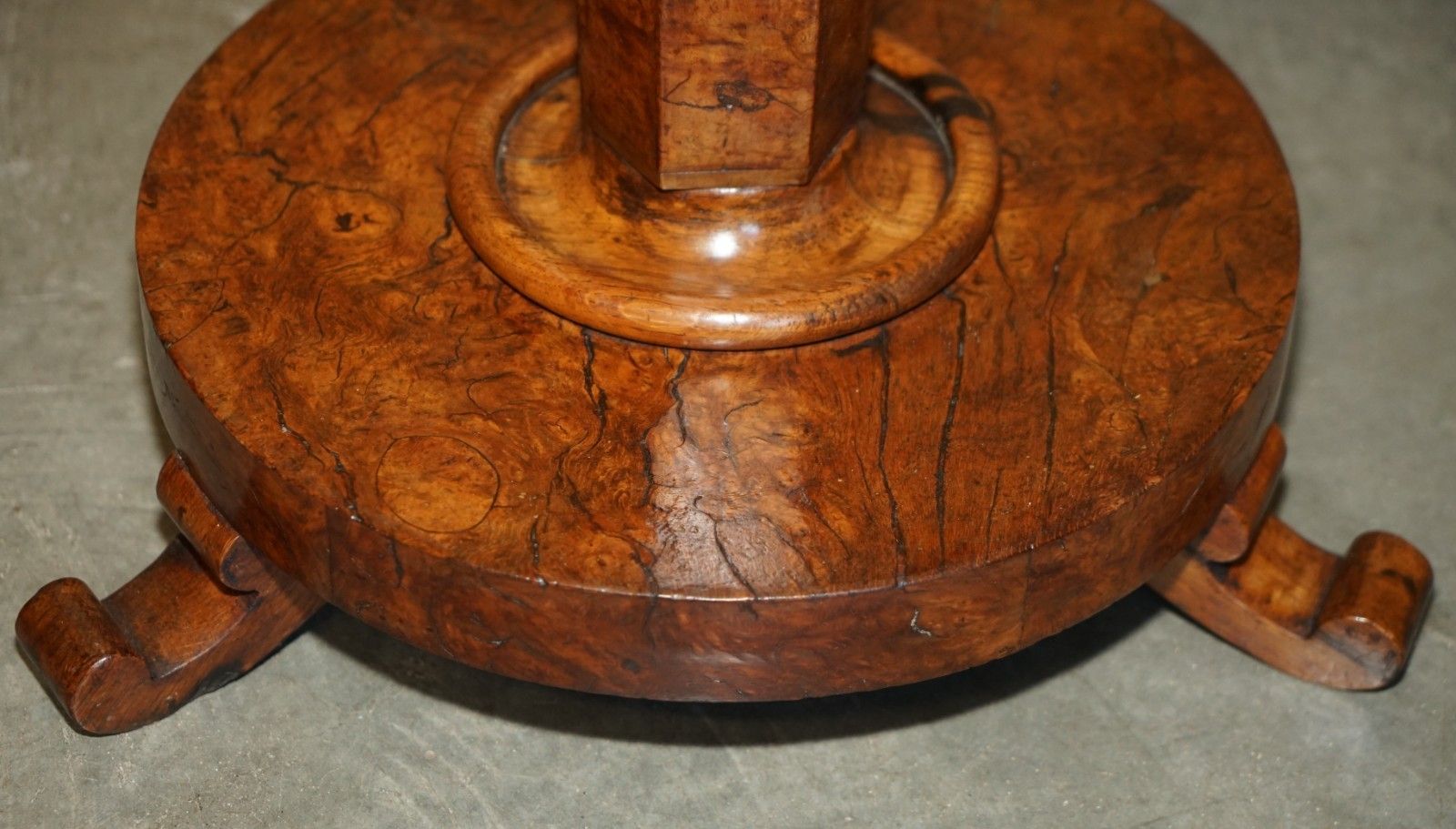 photo buy Super Rare Original Victorian Pollard Oak Side End Lamp Wine Table Patina!!!!!!!