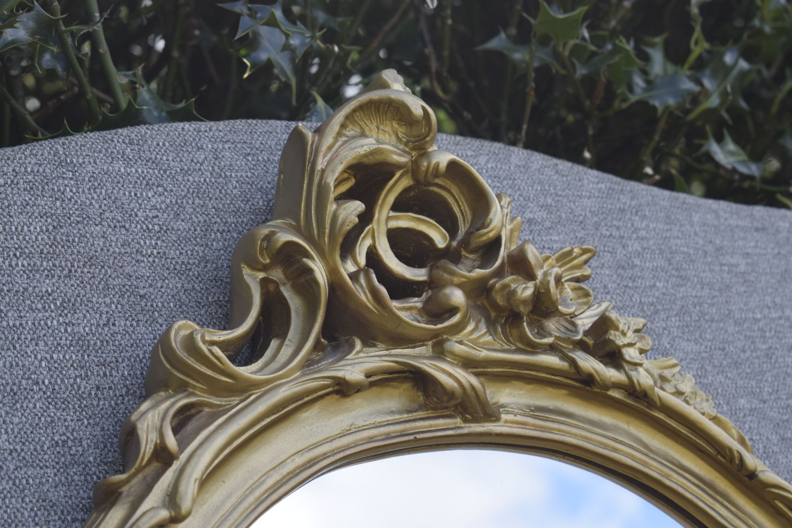 photo buy Oval Rococo Style Mirror, 1960s