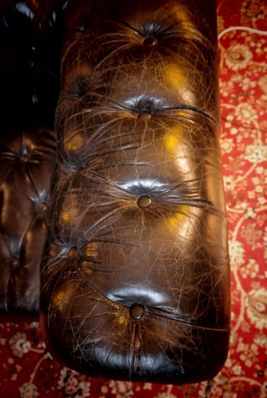 Super Timothy Oulton Halo Westminster Button Leather Armchair Vegabond Black photo buy