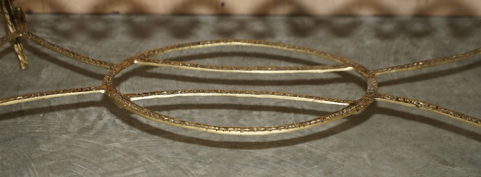 Antique Italian Brass & Carrara Marble Coffee Table Circa 1880 Thick Cut Top photo buy