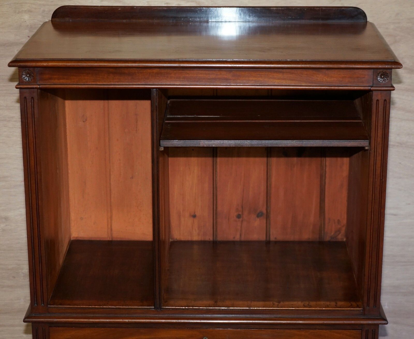 Antique Victorian Rich Mahogany Military Campaign Drinks Cabinet Or Tv Stand photo buy