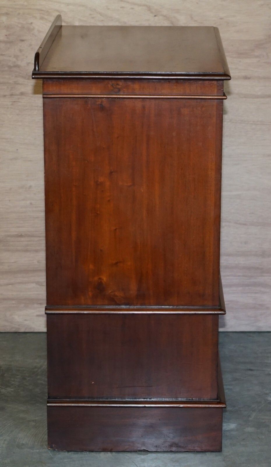 photo furniture Antique Victorian Rich Mahogany Military Campaign Drinks Cabinet Or Tv Stand