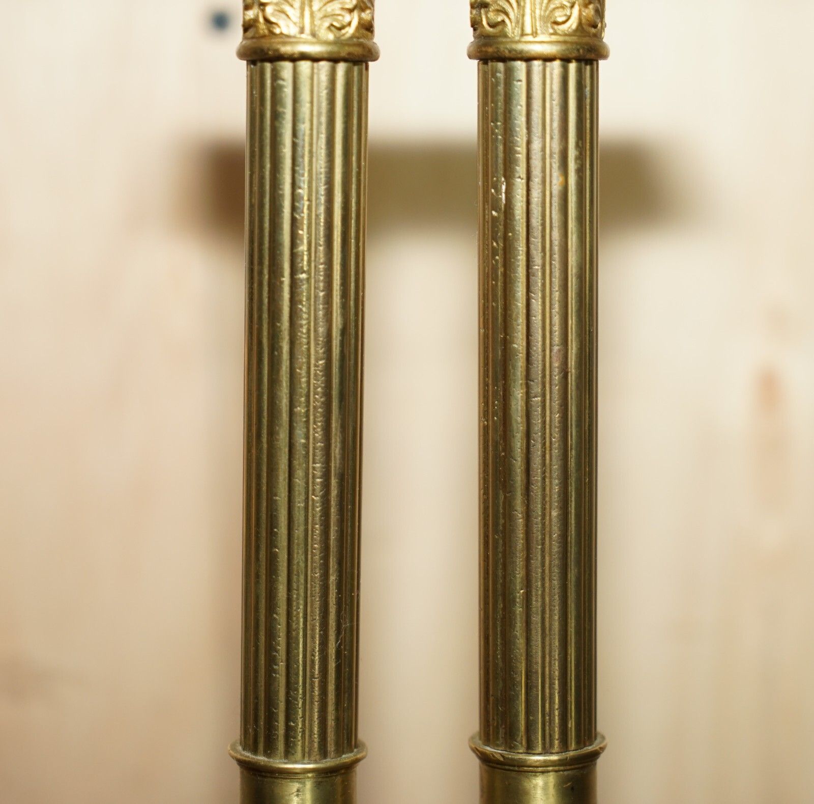Fine Antique Victorian Marble & Brass Roman Grand Tour Statue Columns Pillars photo 1950.0