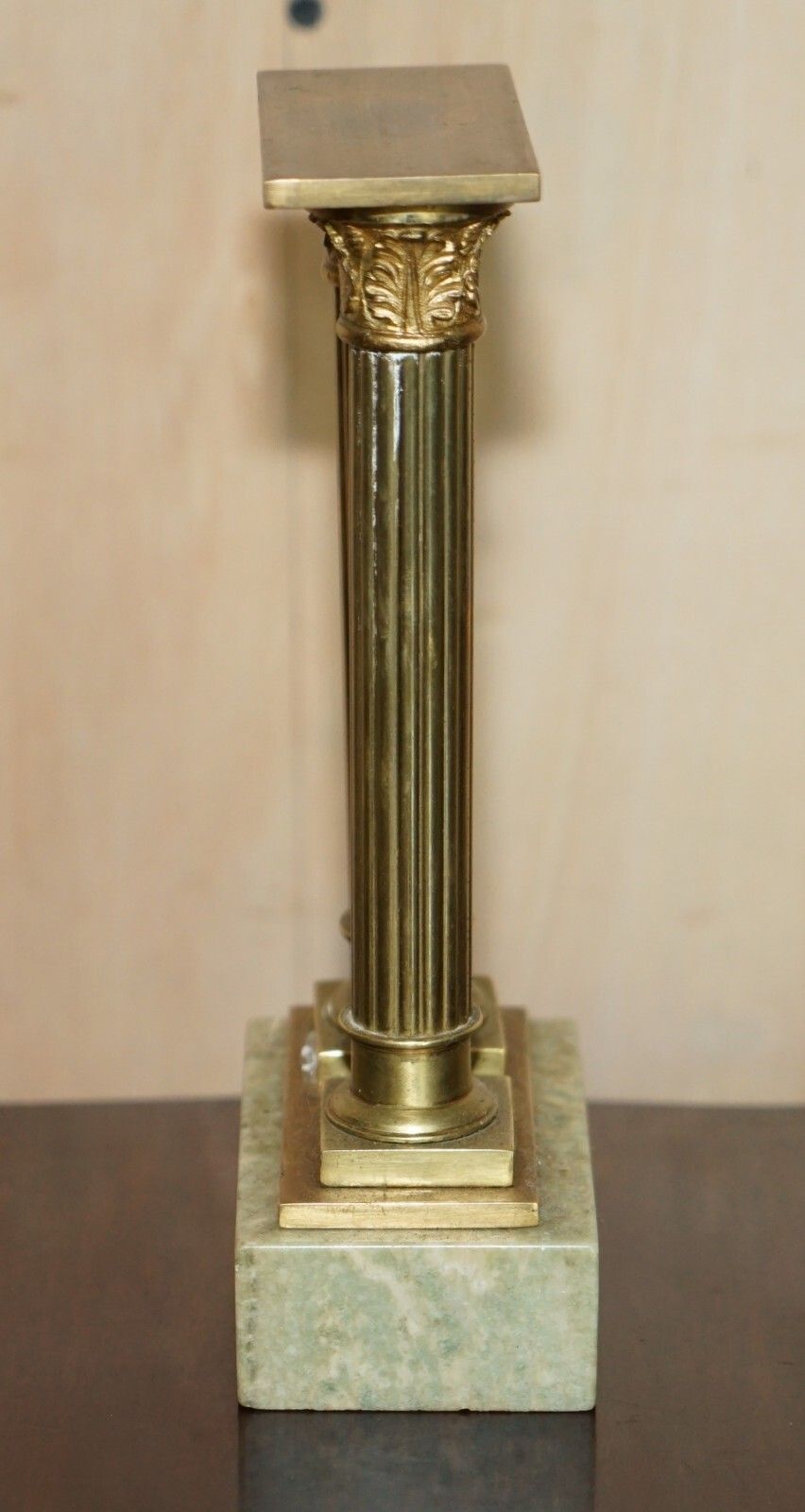 Fine Antique Victorian Marble & Brass Roman Grand Tour Statue Columns Pillars photo buy