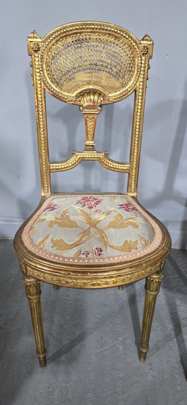 Excellent Pair French Boudoir Chairs photo buy