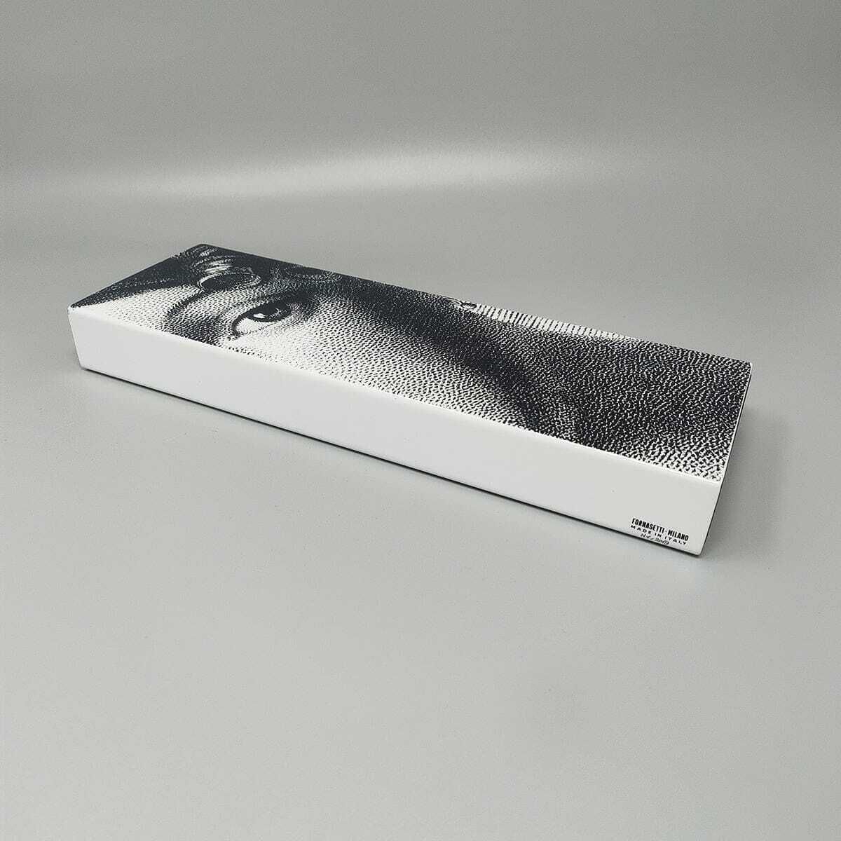 2000s Astonishing Black And White Fornasetti Box Signed Fornasetti. Made In Italy photo furniture