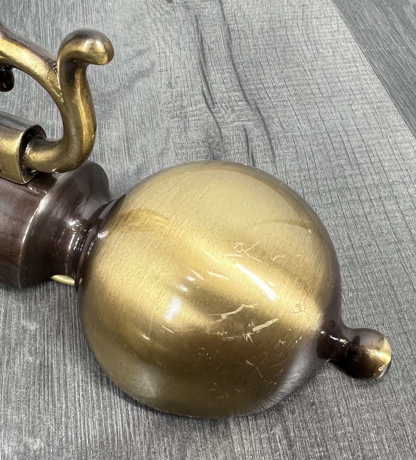 photo vintage Wall Lamps Vintage French Brass Candle Style Sconces Lot 4182