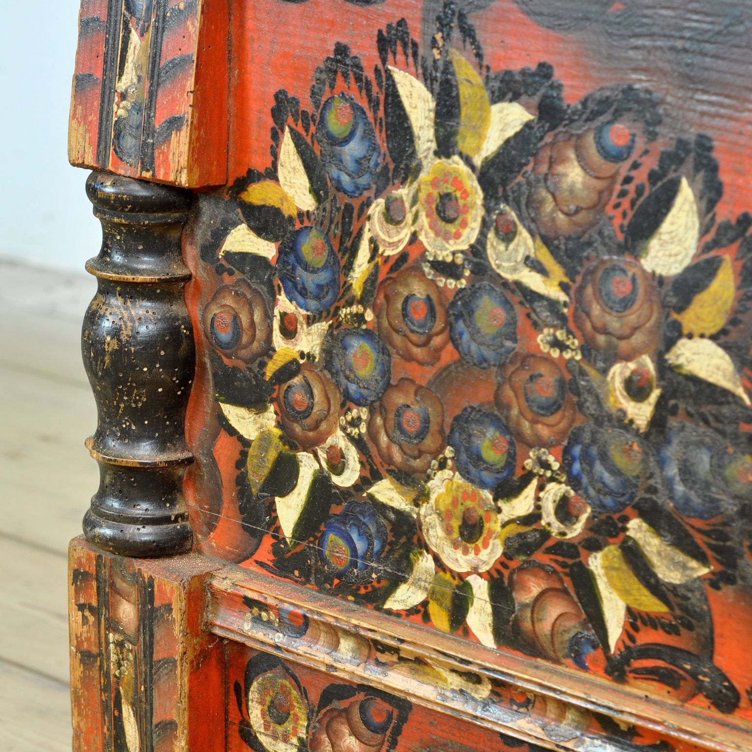 795.0 Folk Art Wedding Chest, Circa 1850 photo