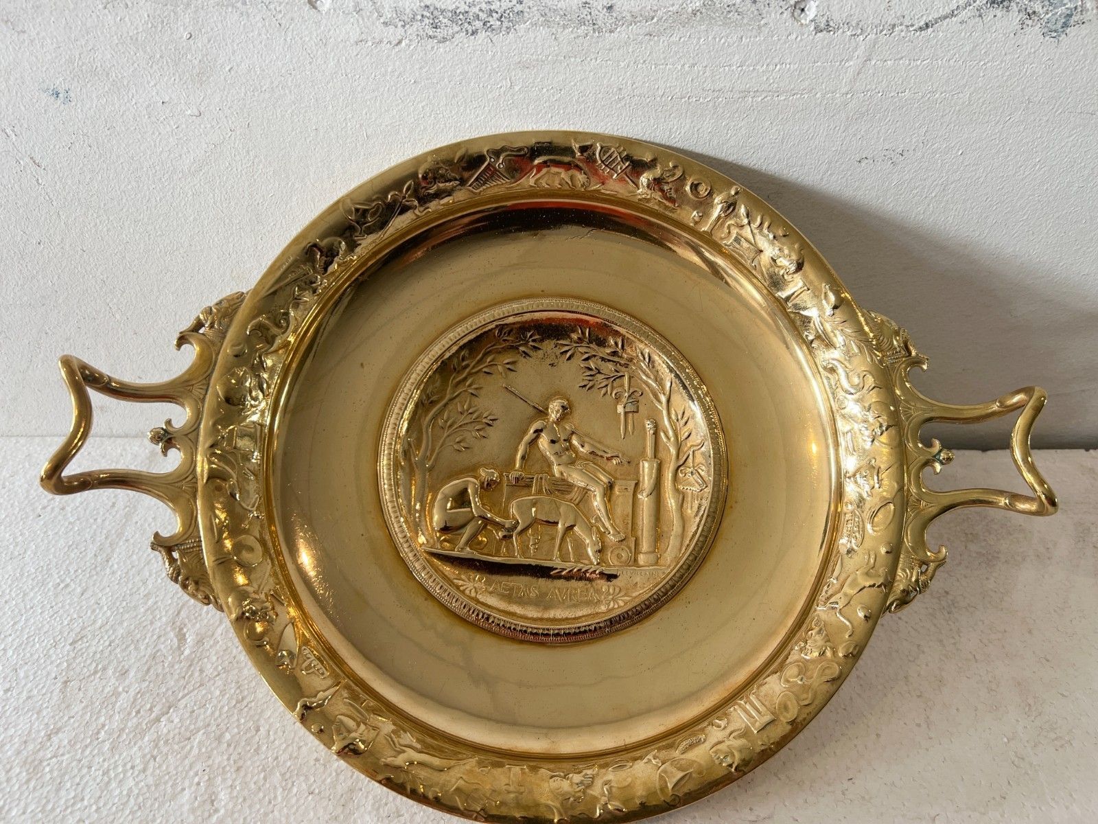 photo for sale Standing Cup In Gilded Broze By "F Levillain Fondeur Barbedienne" 19th Century