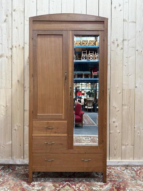 Armoire   Penderie En Chêne Massif époque 1950/1960