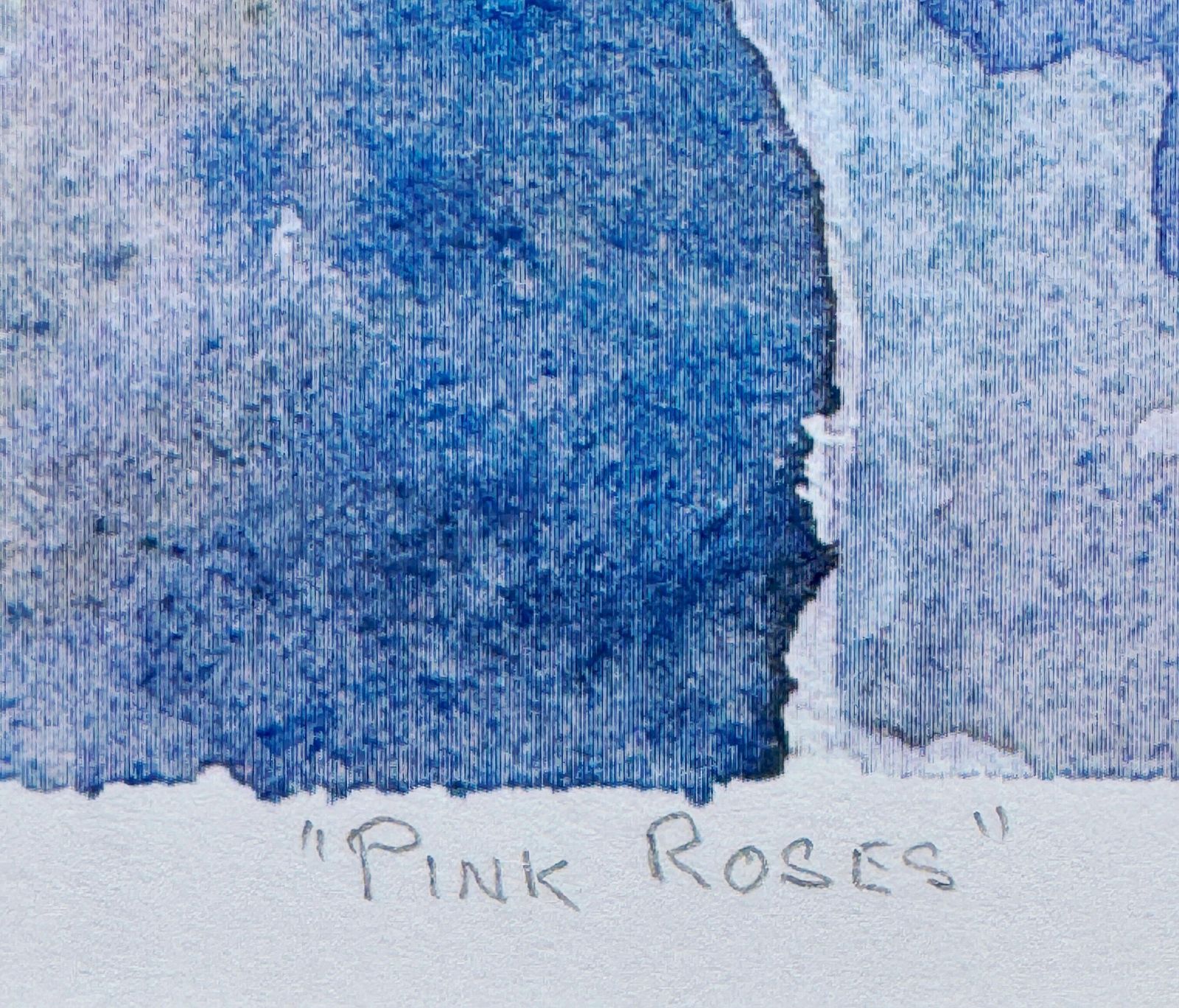 Pink Roses Pencil Signed Limited Edition Contemporary Print By Anne Whittle photo 65.0
