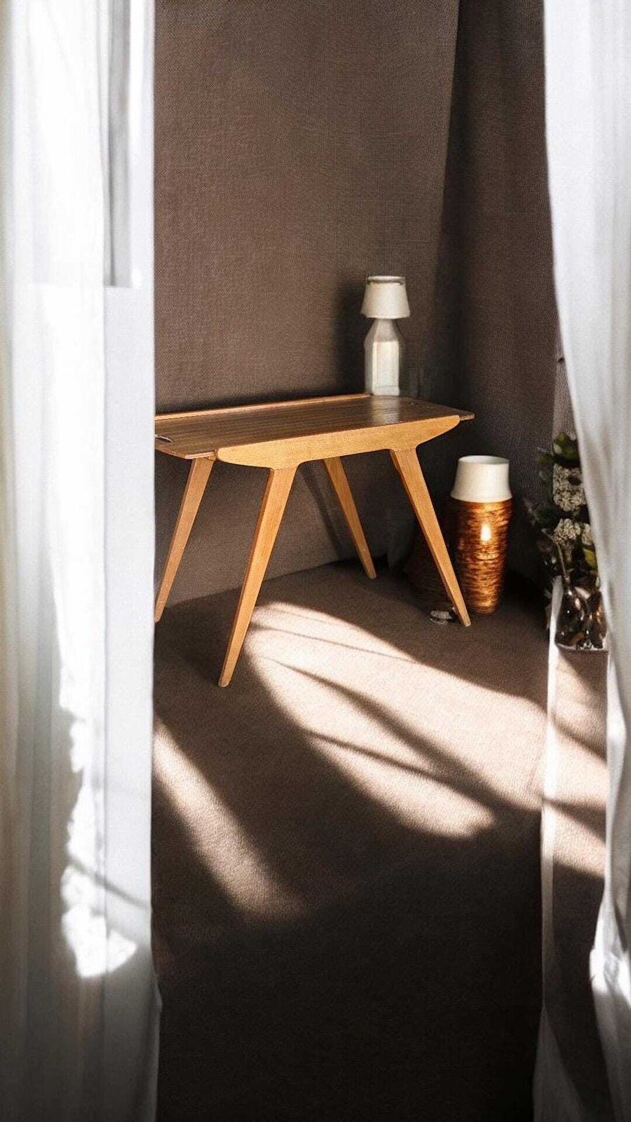 Midcentury Tray Coffee Table Teak And Birch 1960s Design Scandinavian Style photo furniture
