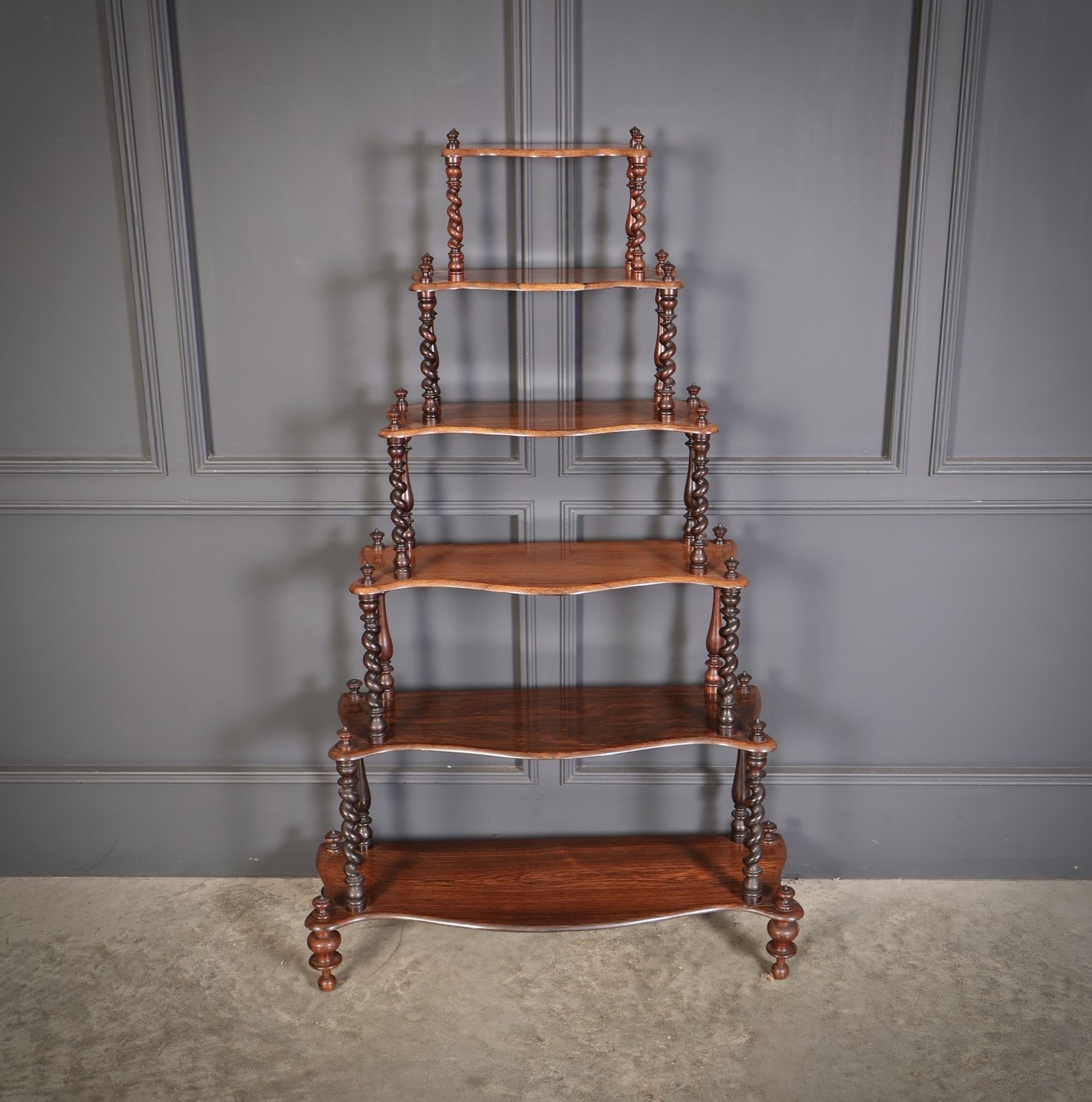 Victorian Rosewood Six Tier Whatnot Stand photo for sale