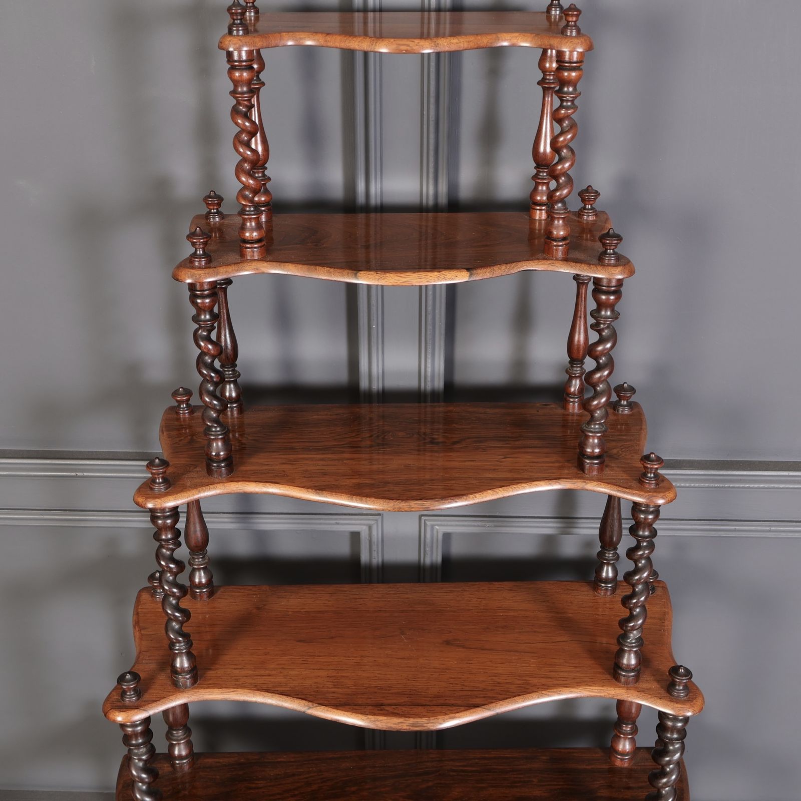 photo furniture Victorian Rosewood Six Tier Whatnot Stand