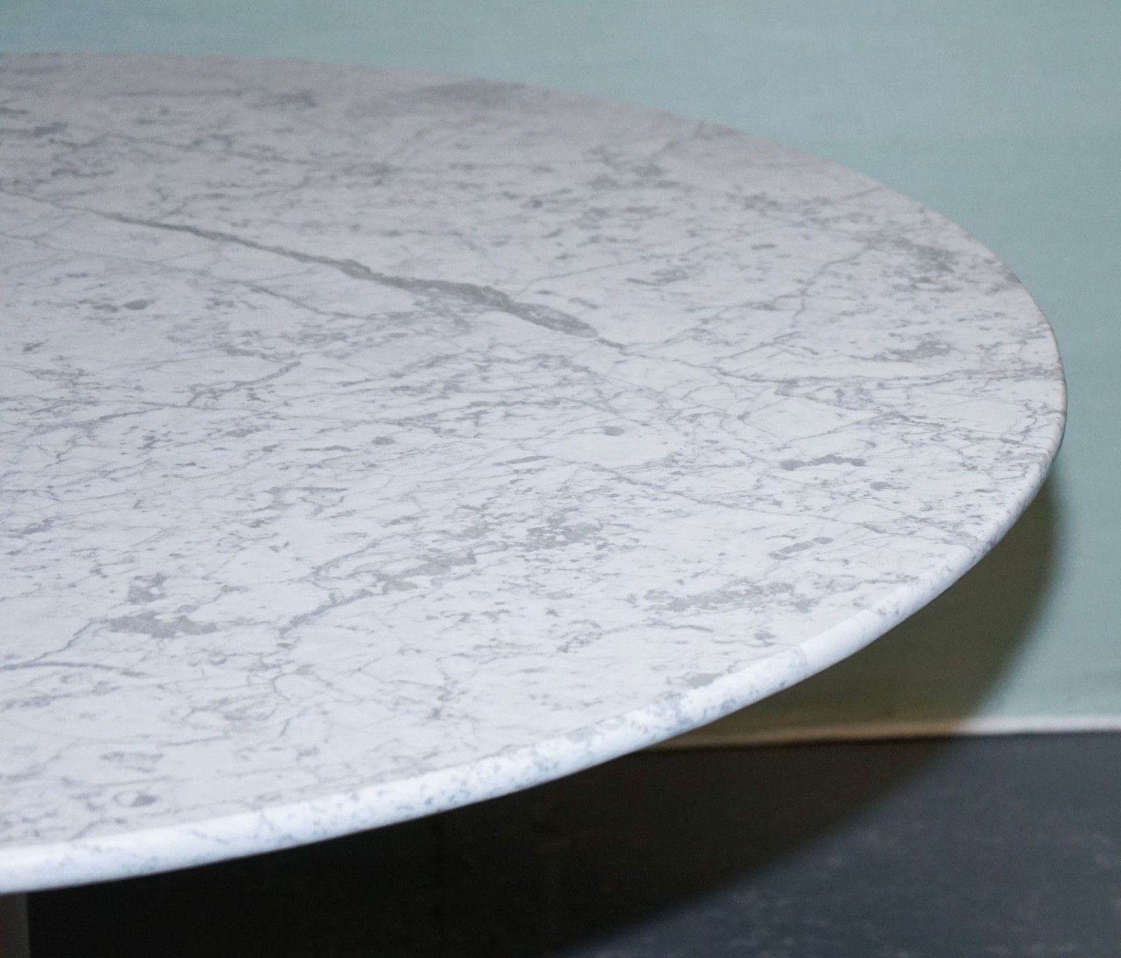 Vintage 1960s Arkana Tulip Dining Marble Top Table By Maurice Burke photo Furniture