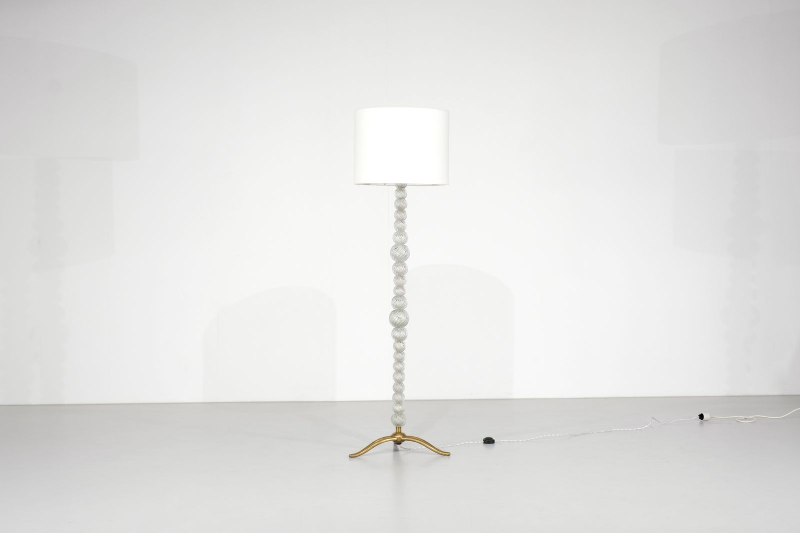 Floor Light In Murano And Bronze Attributed Attributed To Seguso Vetri, Italy. photo vinterior