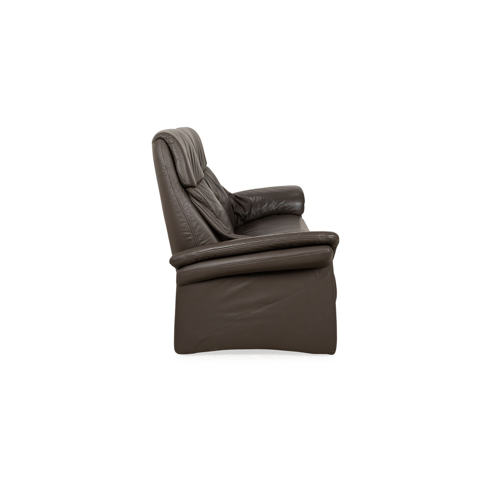 photo furniture Canapé 2 places Musterring en cuir marron, fonction manuelle
