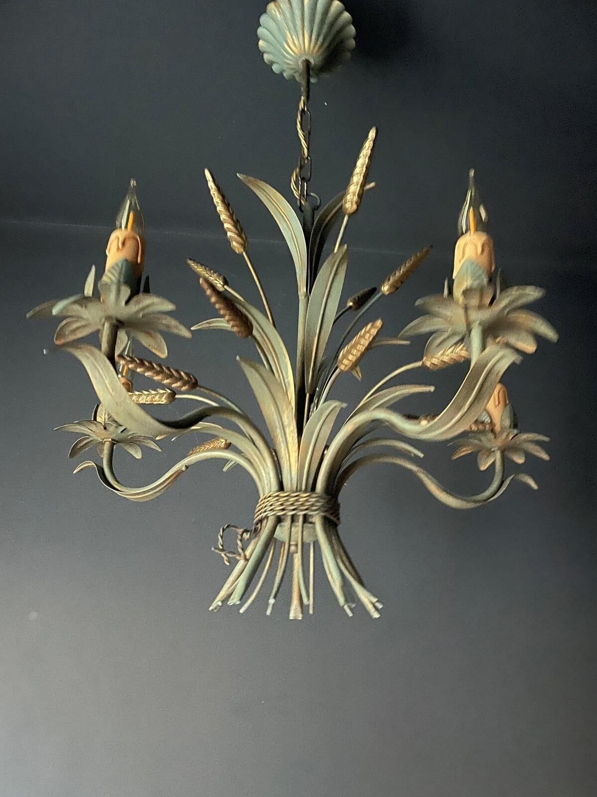 Pair Of French Wheatsheaf Chandeliers