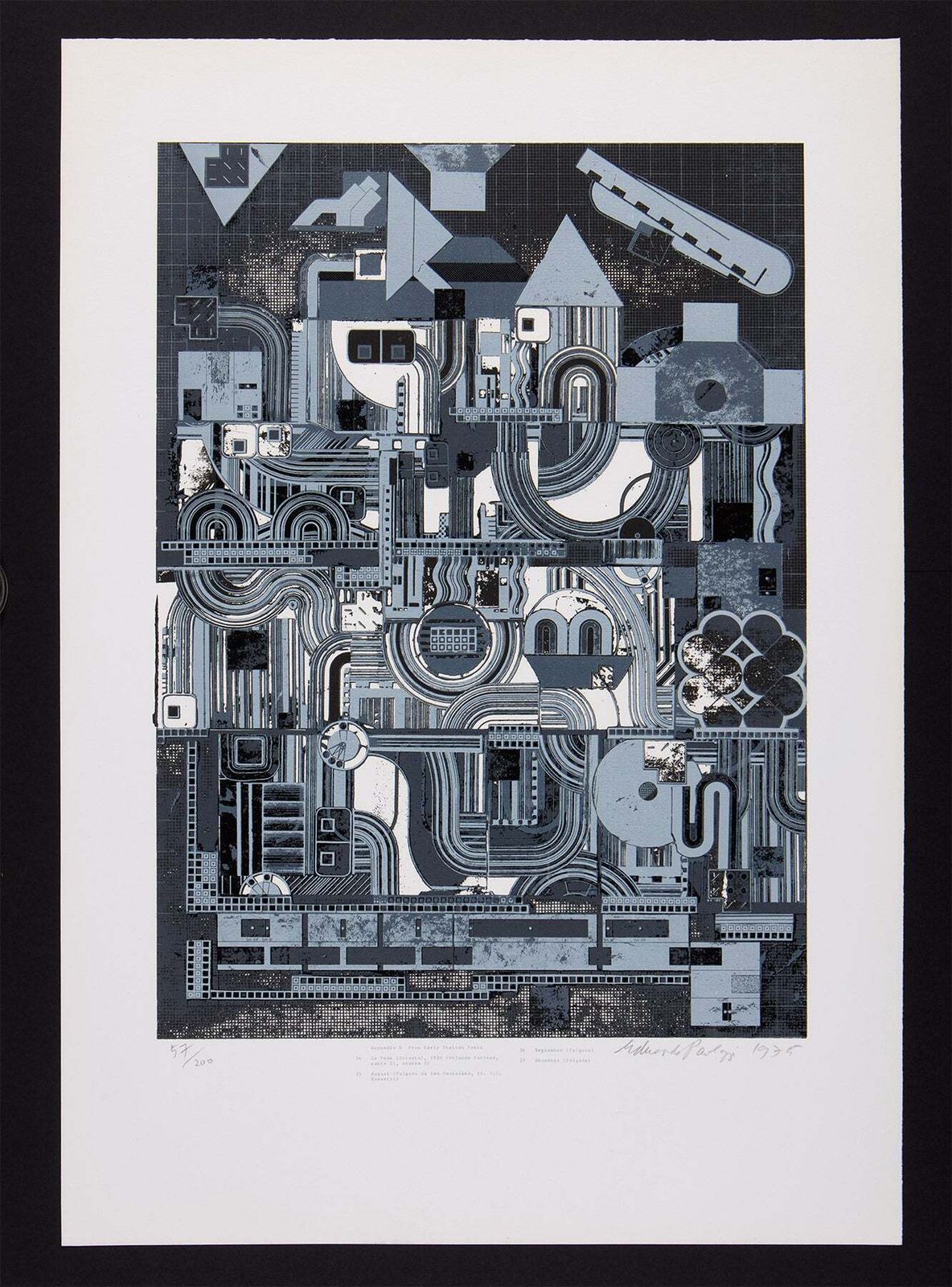 Eduardo Paolozzi From Early Italian Poets  (1975) photo furniture