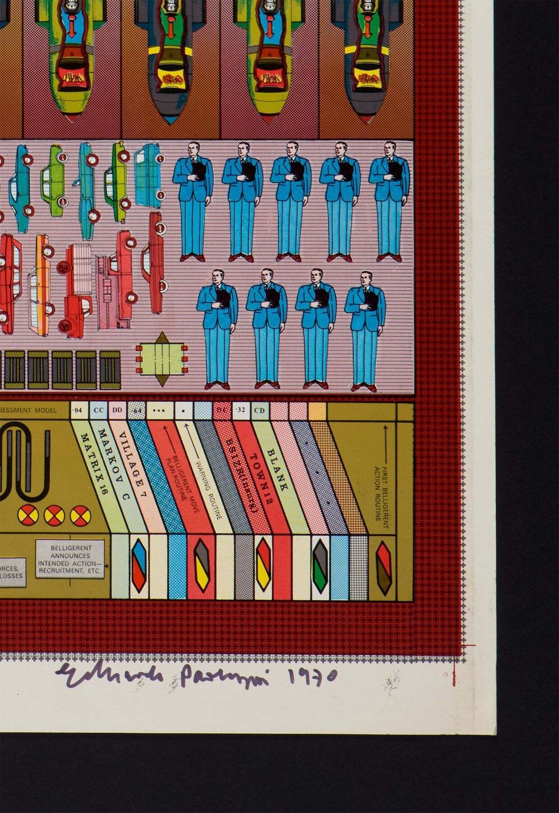 Eduardo Paolozzi Agile Coin Gross Decision Logic  (1970) photo furniture