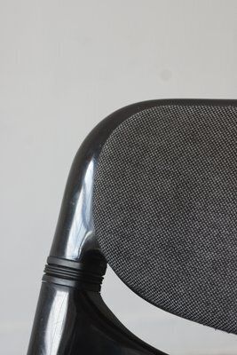 Black Dorsal Chair By G. Piretti & E. Ambas, Italy, 1980s photo 328.0