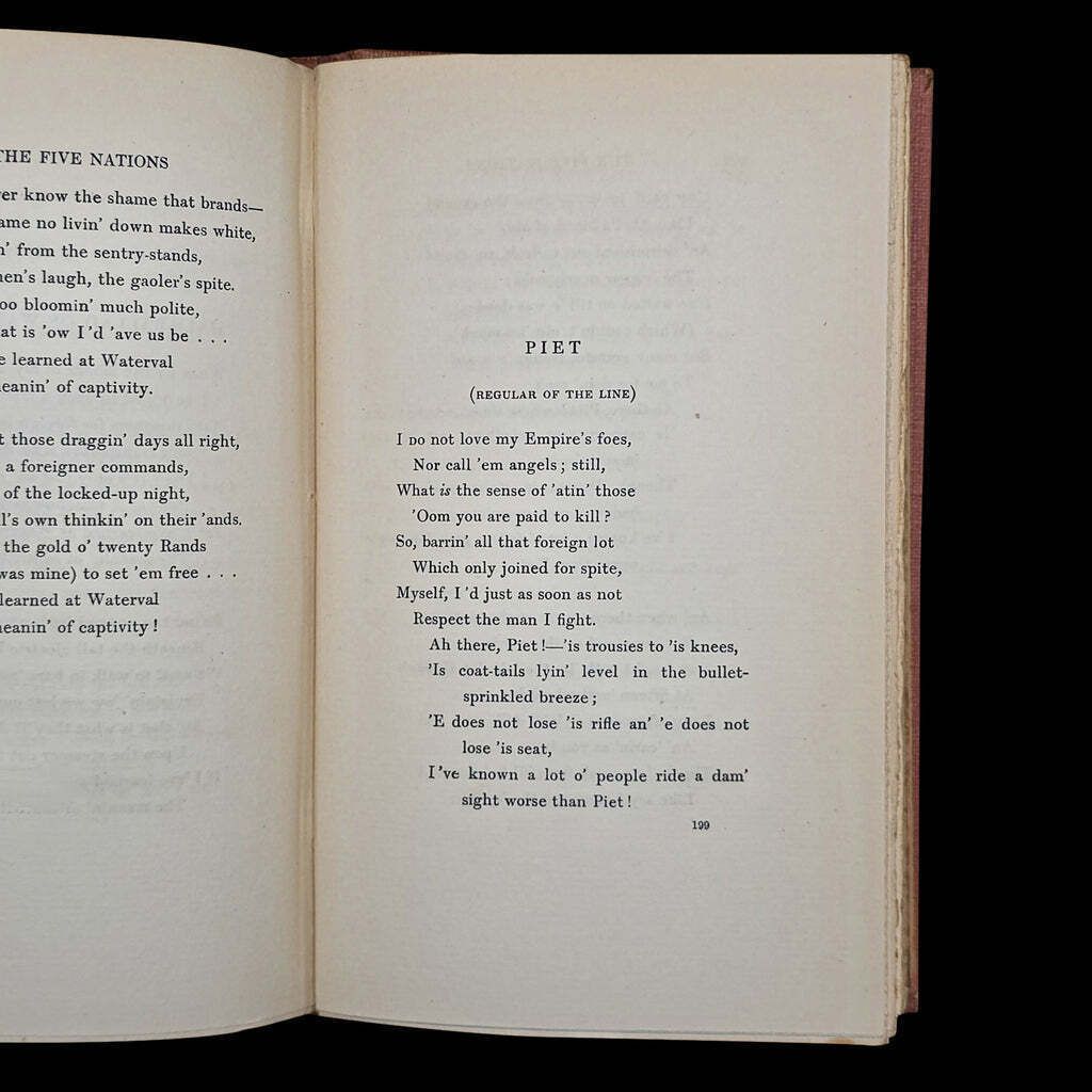 photo for sale Antique Poetry Book, The Five Nations, Rudyard Kipling, Poems, Literary Classic