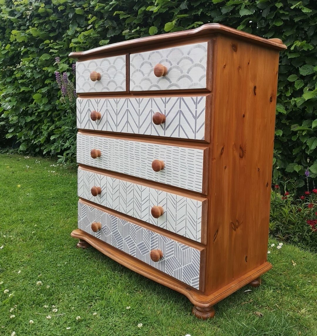 2 Over 4 Pine Chest Of Drawers photo furniture