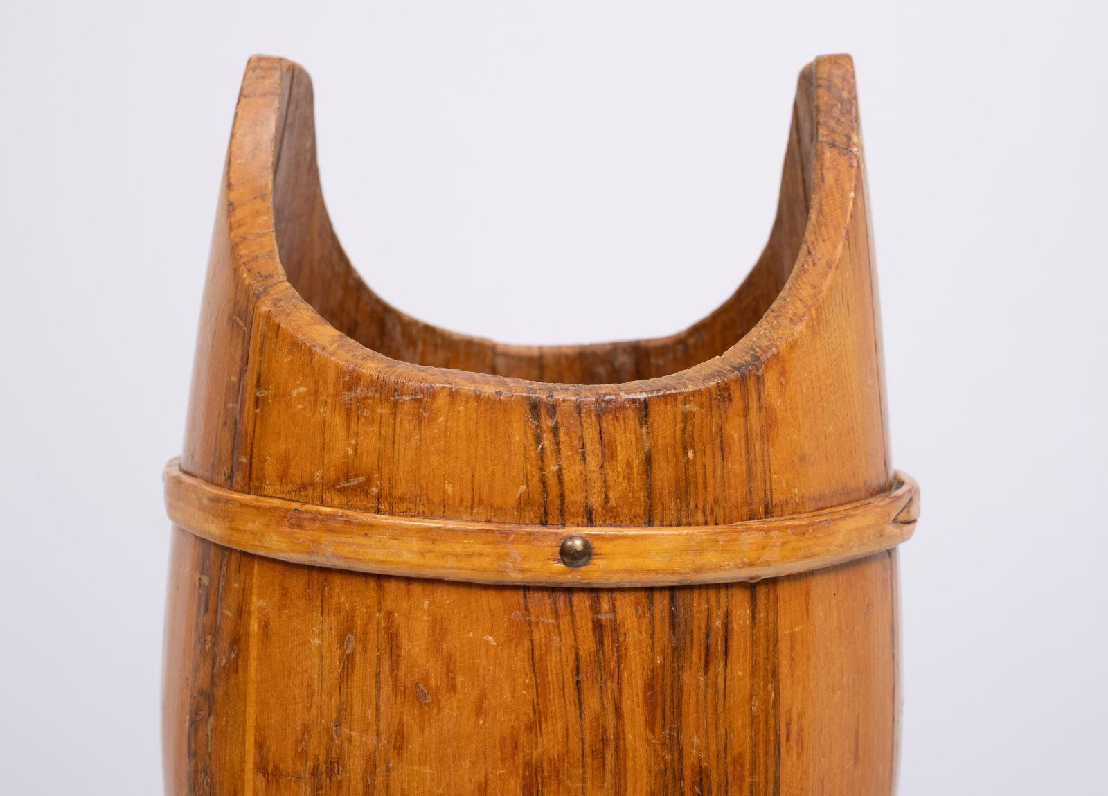 Curved Wooden Umbrella Stand 1960s France photo vinterior