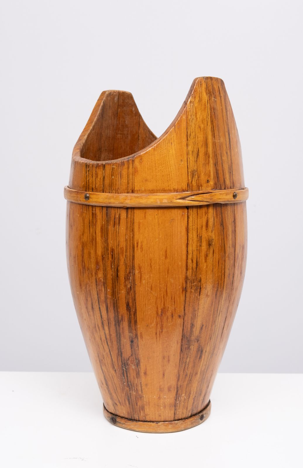 Curved Wooden Umbrella Stand 1960s France photo buy