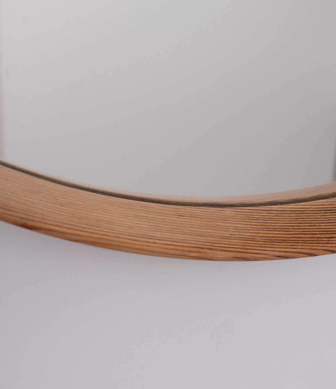 Vintage Round Mirror Solid Pine 1960s Holland photo furniture