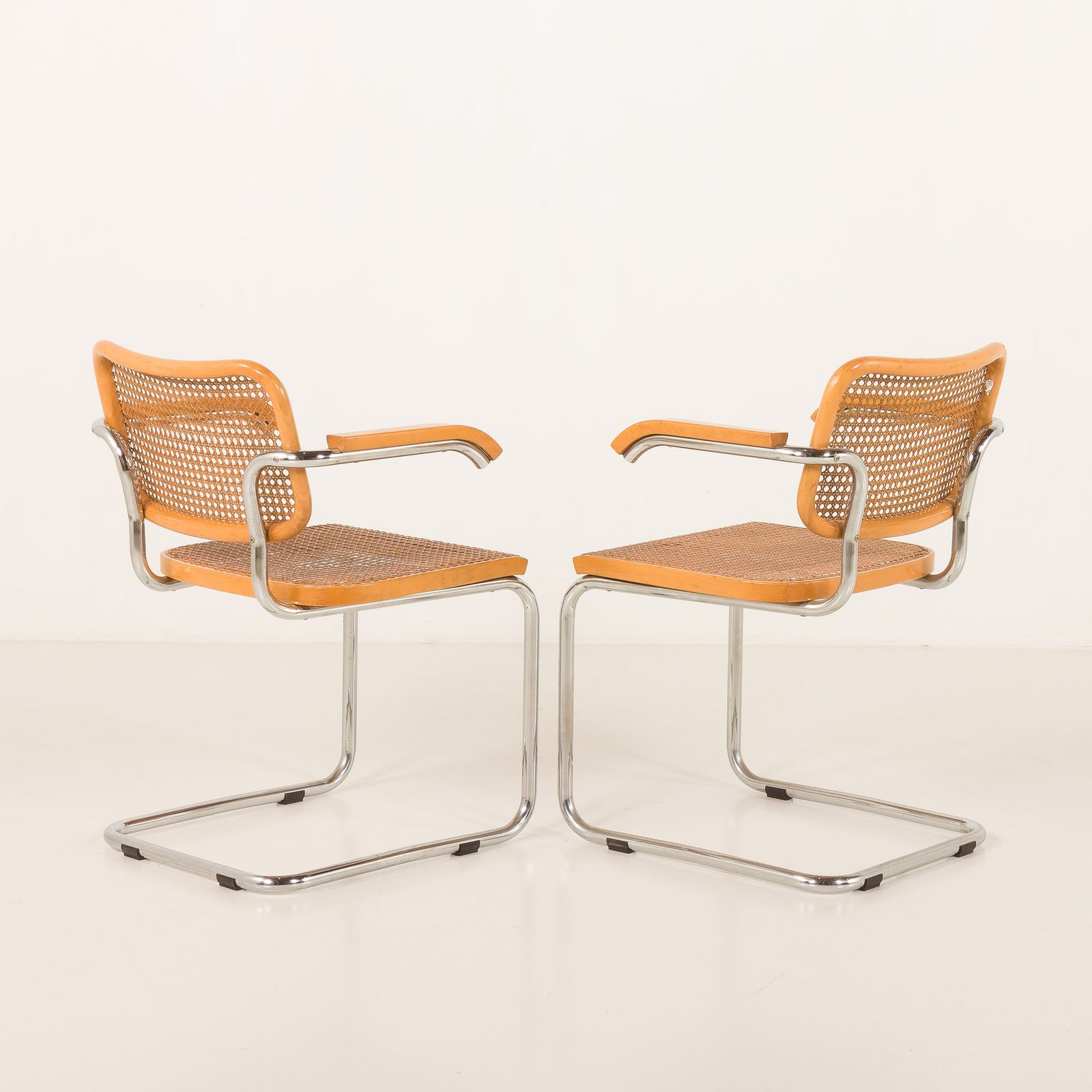 Pair Of Italian Vintage Ceska Chairs By Gavina, 1960s photo buy
