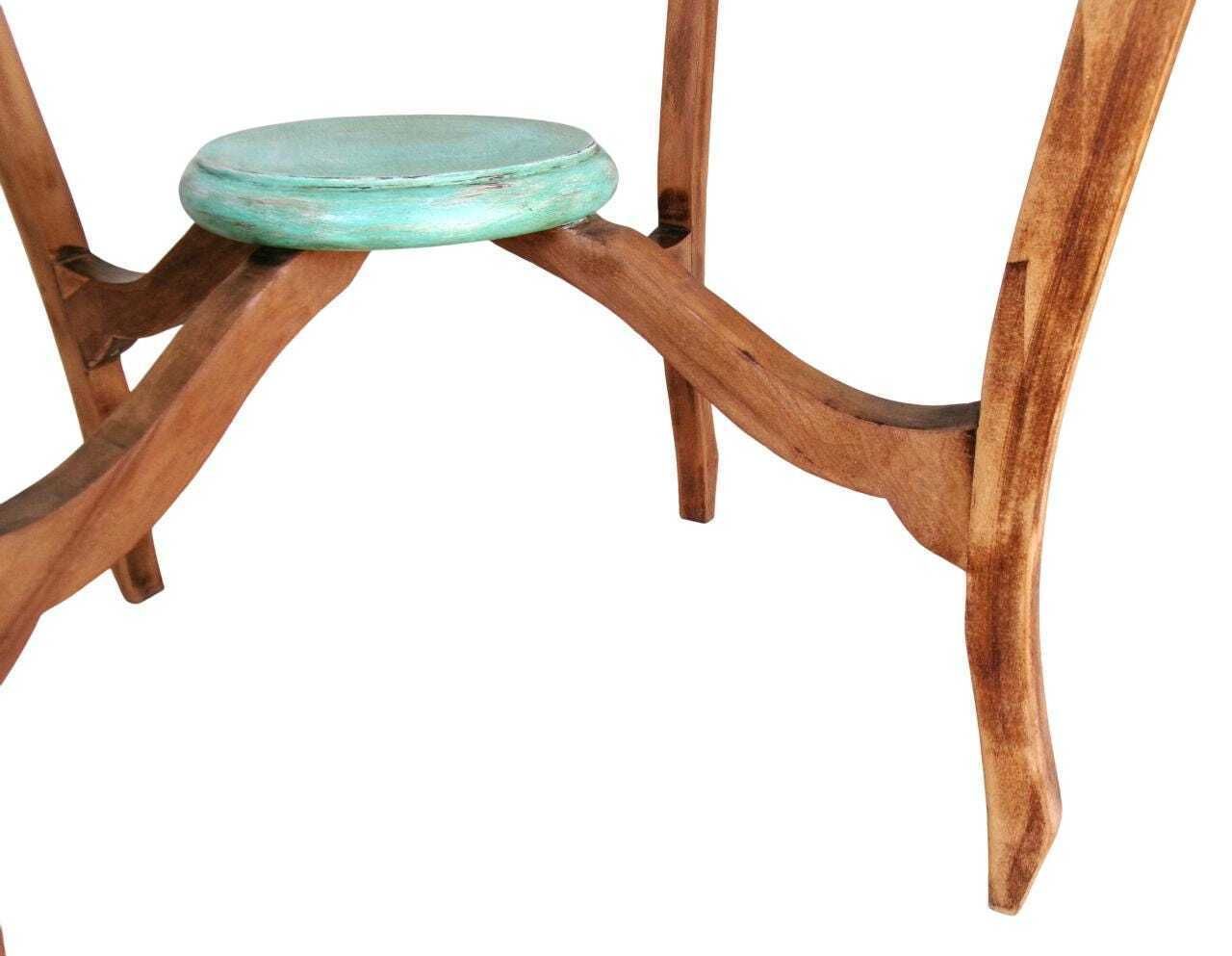 photo furniture Edwardian Chateau Chic Occasional Table, Stunning Mahogany Antique Elegantly Distressed Turquoise Two Tone Side Table, Shabby Chic Furniture