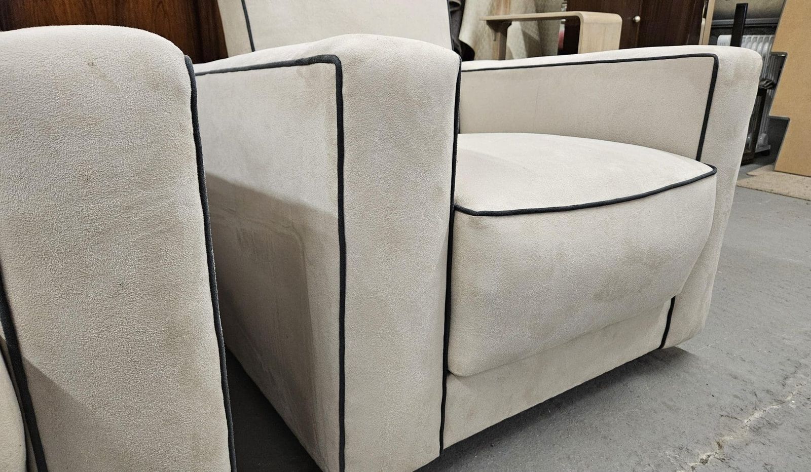 photo buy Pair Of Art Deco Reclining Armchairs