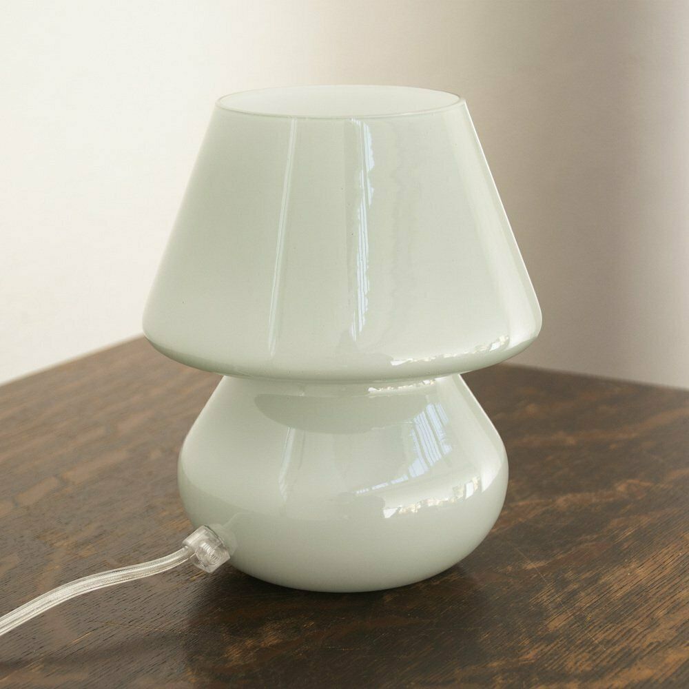 Italian Murano Glass Mushroom Lamps, 1990s, Set Of 2 photo 186.0