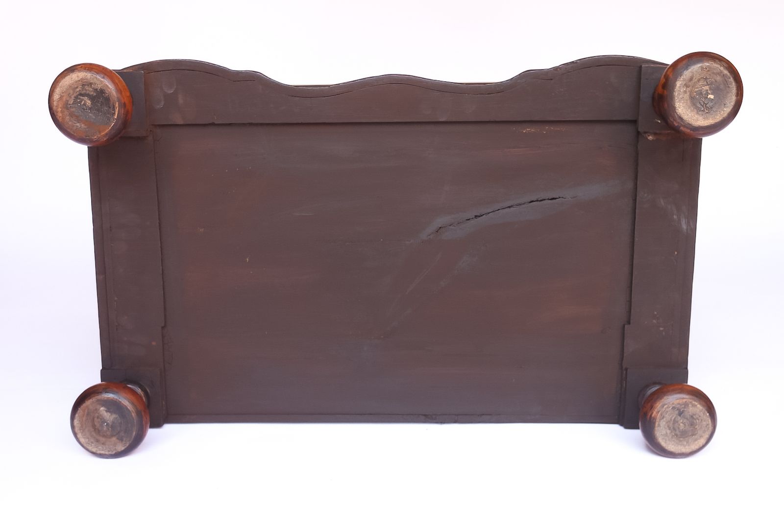 Walnut Queen Anne Style 4 Drawer Chest Circa 1920s photo 850.0