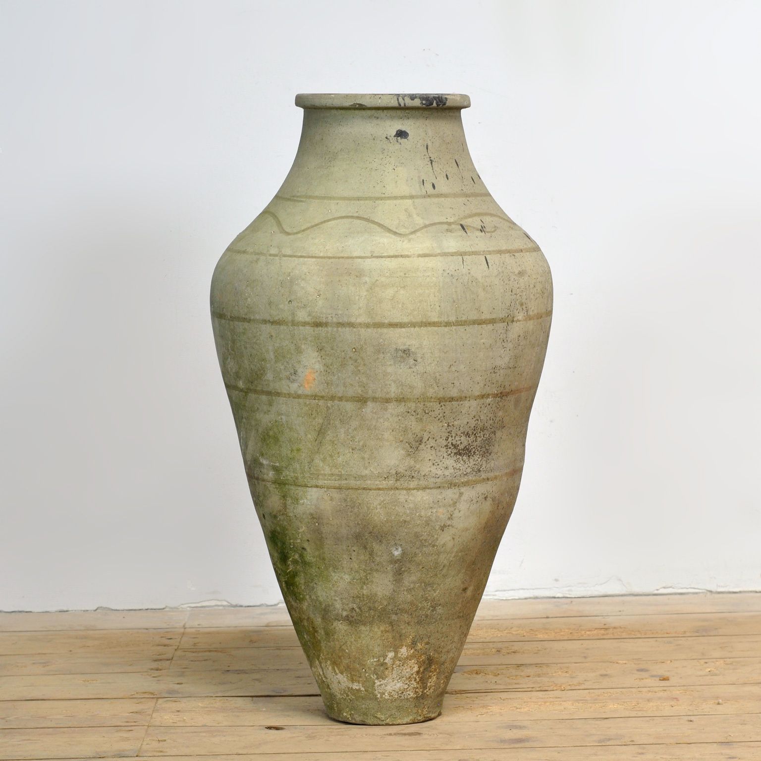 Large Turkish Stone Olive Oil Jar photo for sale