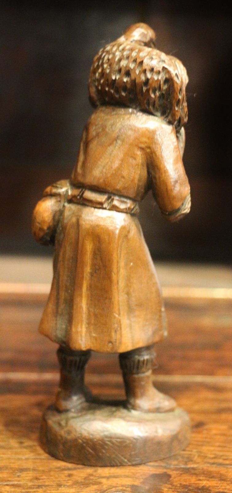 photo furniture Charming 19th Century Wood Carving Of Shepherd