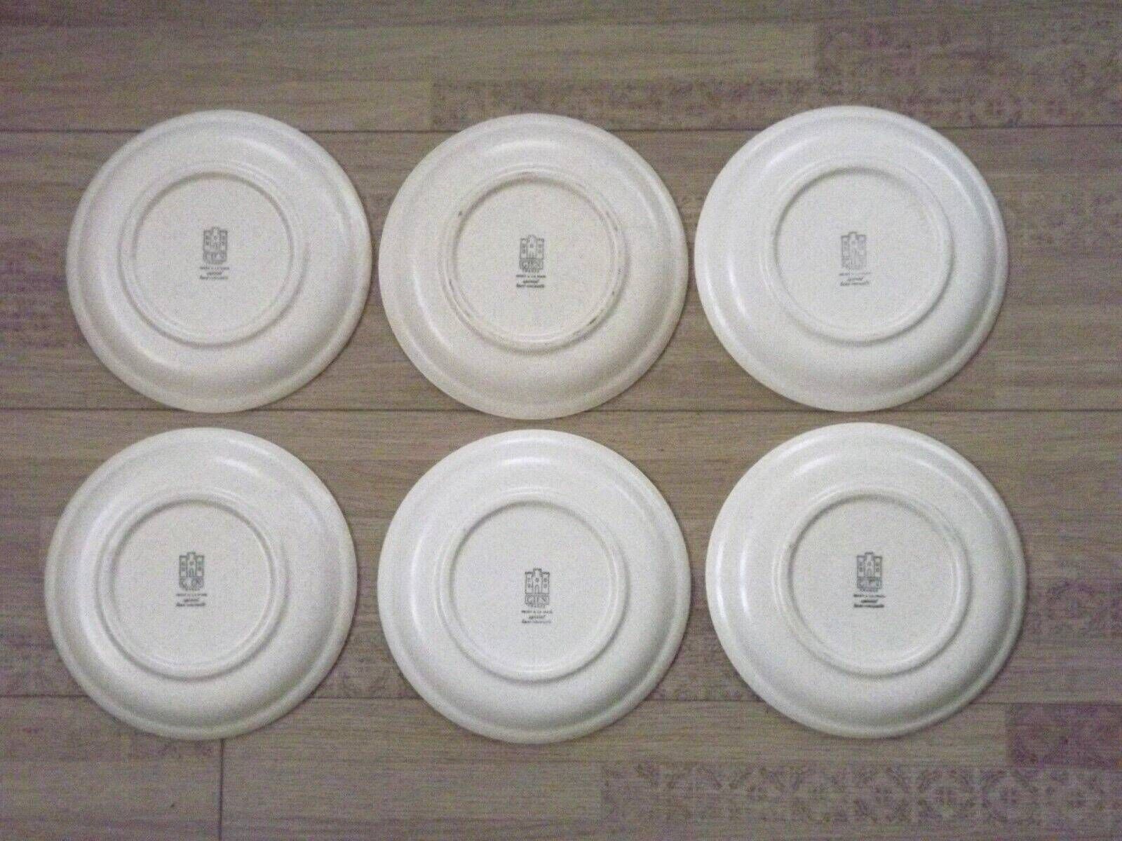 Set Of 6 Matching French Vintage Decorative Gien Les Fromage Cheese Plates   Vintage French. Tableware. Cheese Plates. Serving Plates. photo 60.0