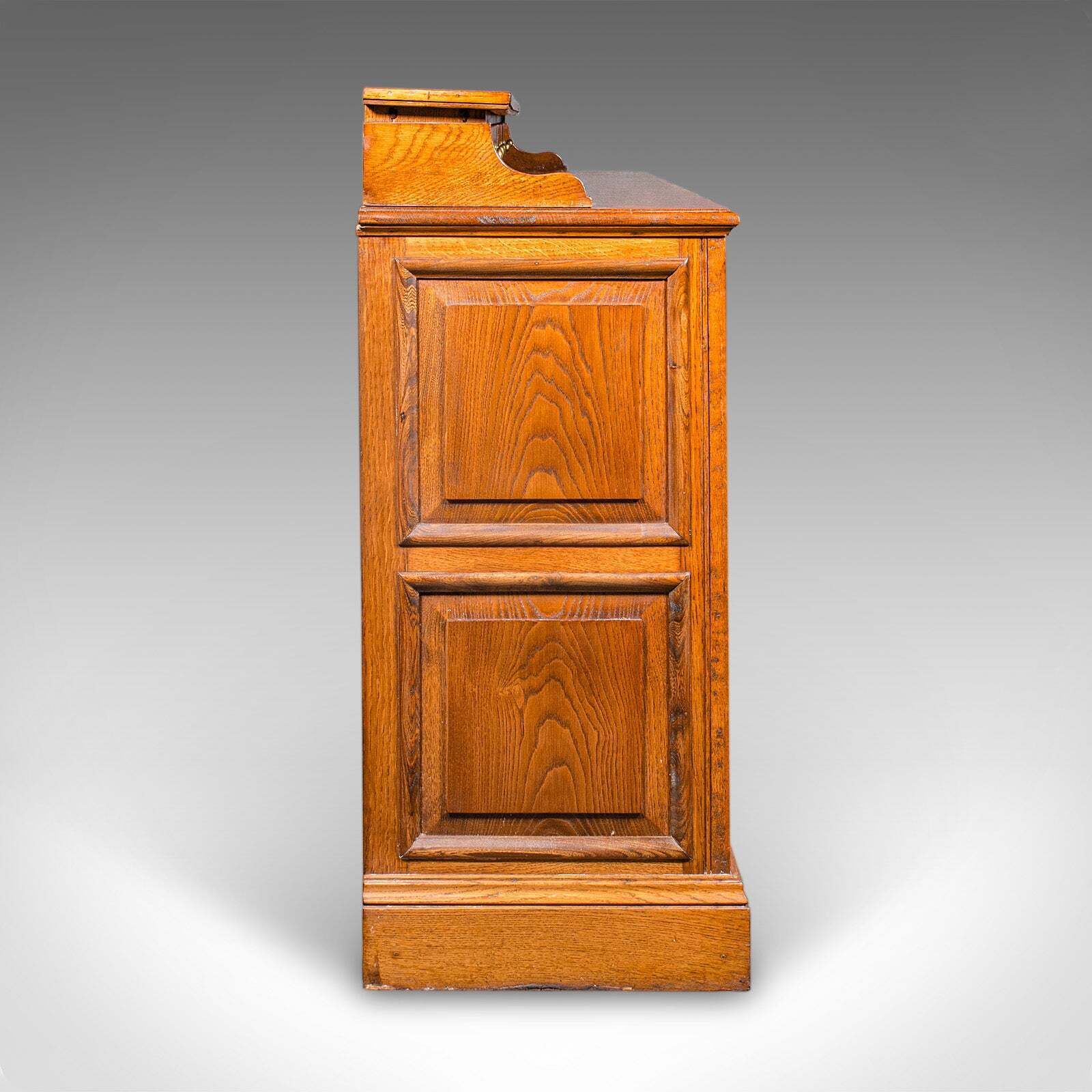 Large Antique Dresser Base, English Oak, Sideboard, Buffet, Wine Rack, Edwardian photo 4026.0