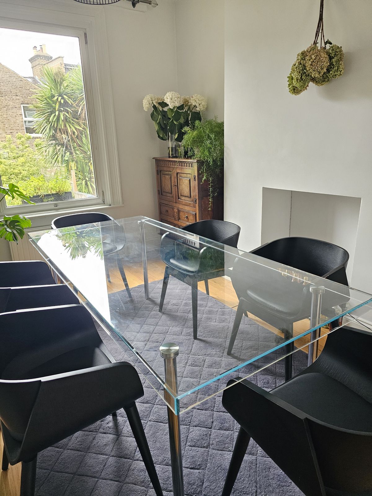 6 Seater Glass Dinning Table photo furniture